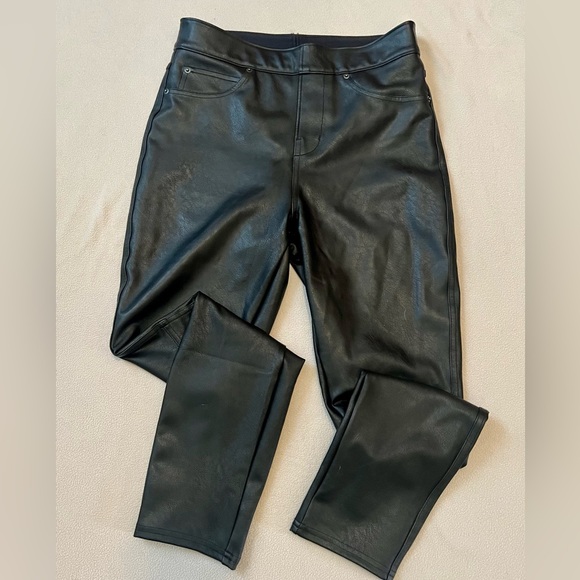SPANX Leather-Like Ankle Skinny Pant, XS Petite - Picture 7 of 10